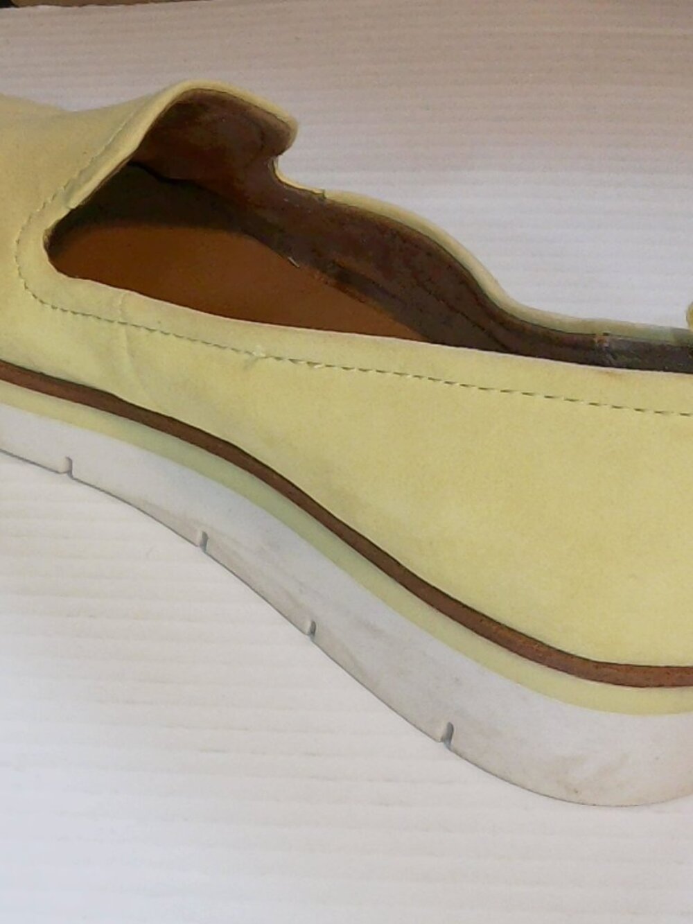 Caslon Hadley-Lea Yellow Suede Slip On Loafers Sneakers Women's Size 8M - Picture 8 of 14